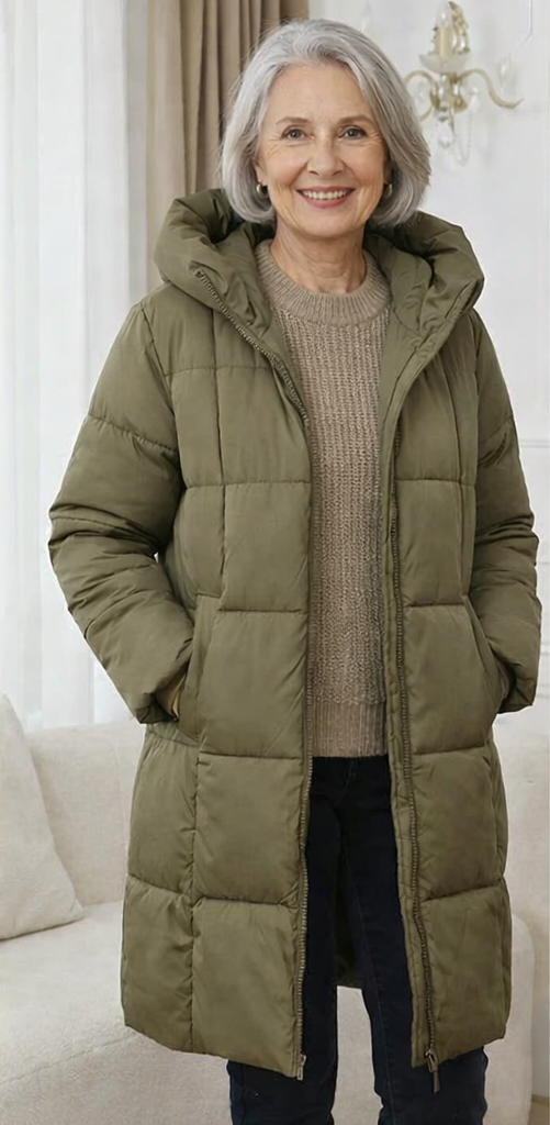 Jenny | Elegant Hooded Puffer Coat