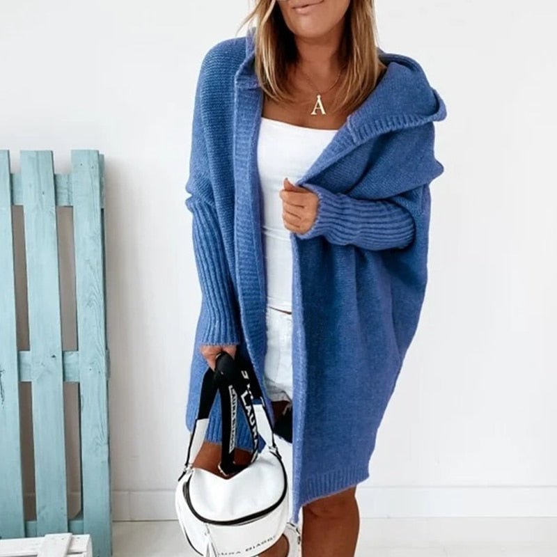 Harper | Soft Flowing Hooded Knit Cardigan