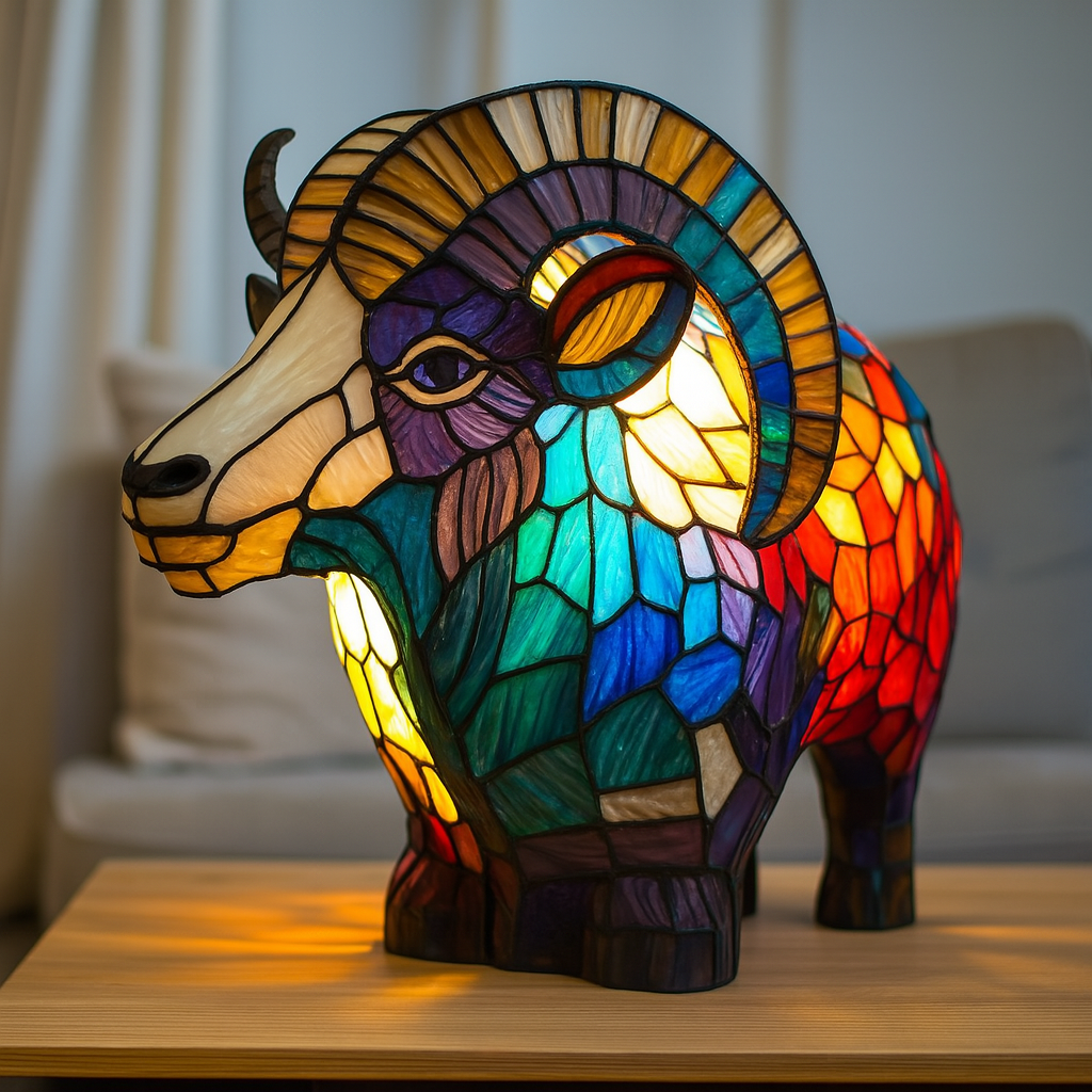 Aries | Bold Color Ram Lamp