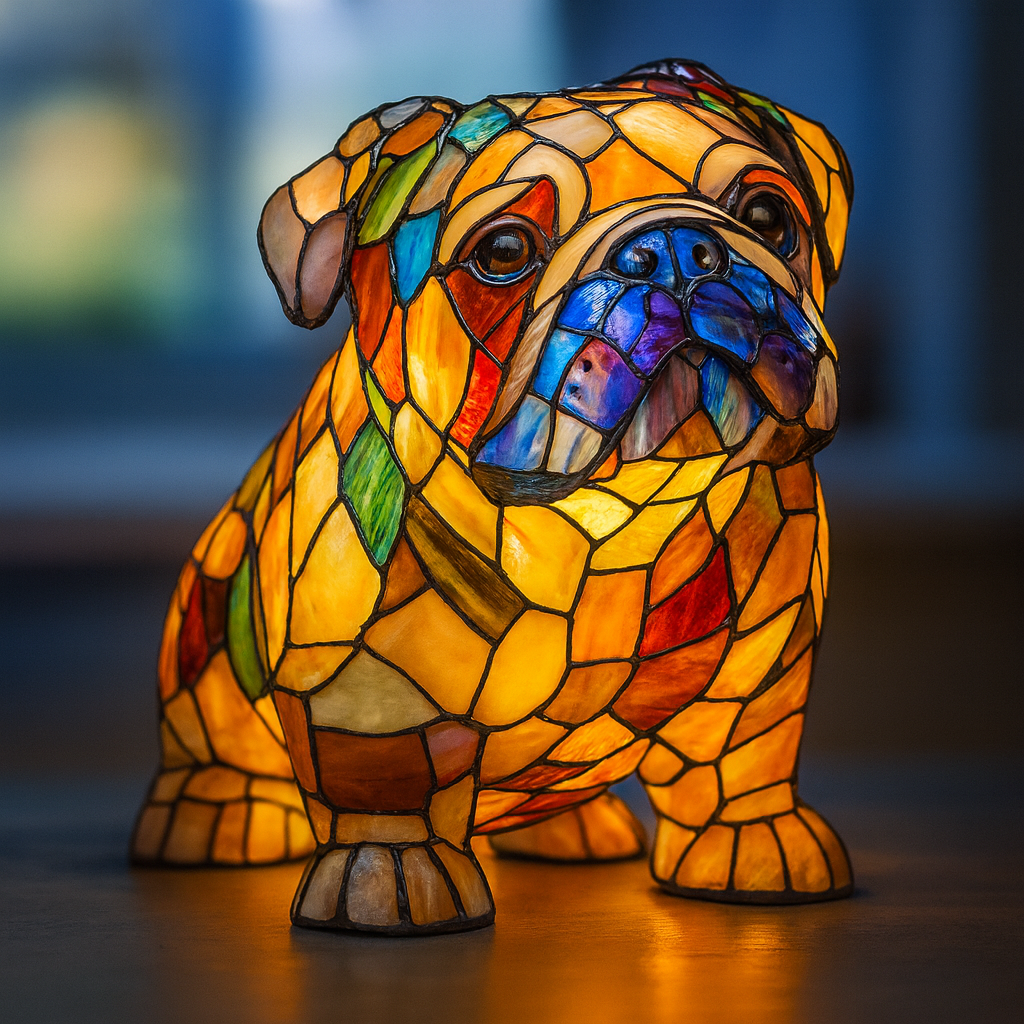 Chunk | Cozy Color Bulldog Lamp