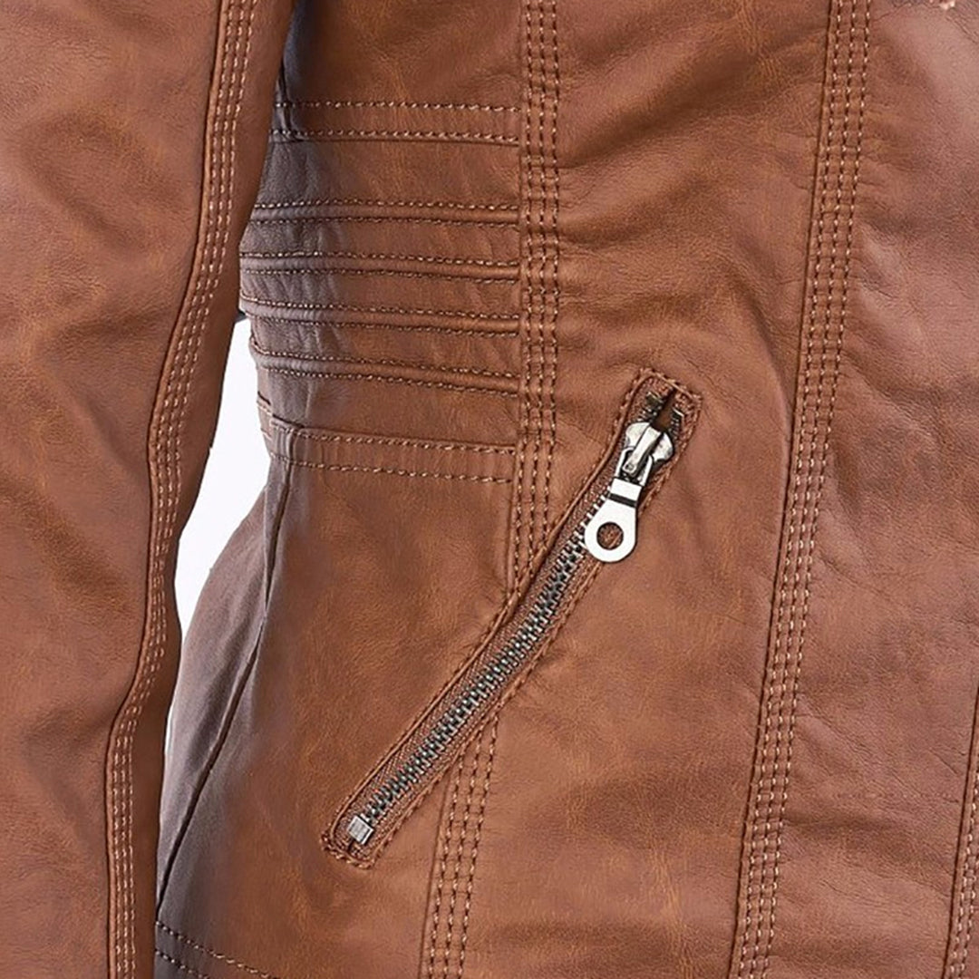 Elena | Timeless Chic Leather-Look Jacket