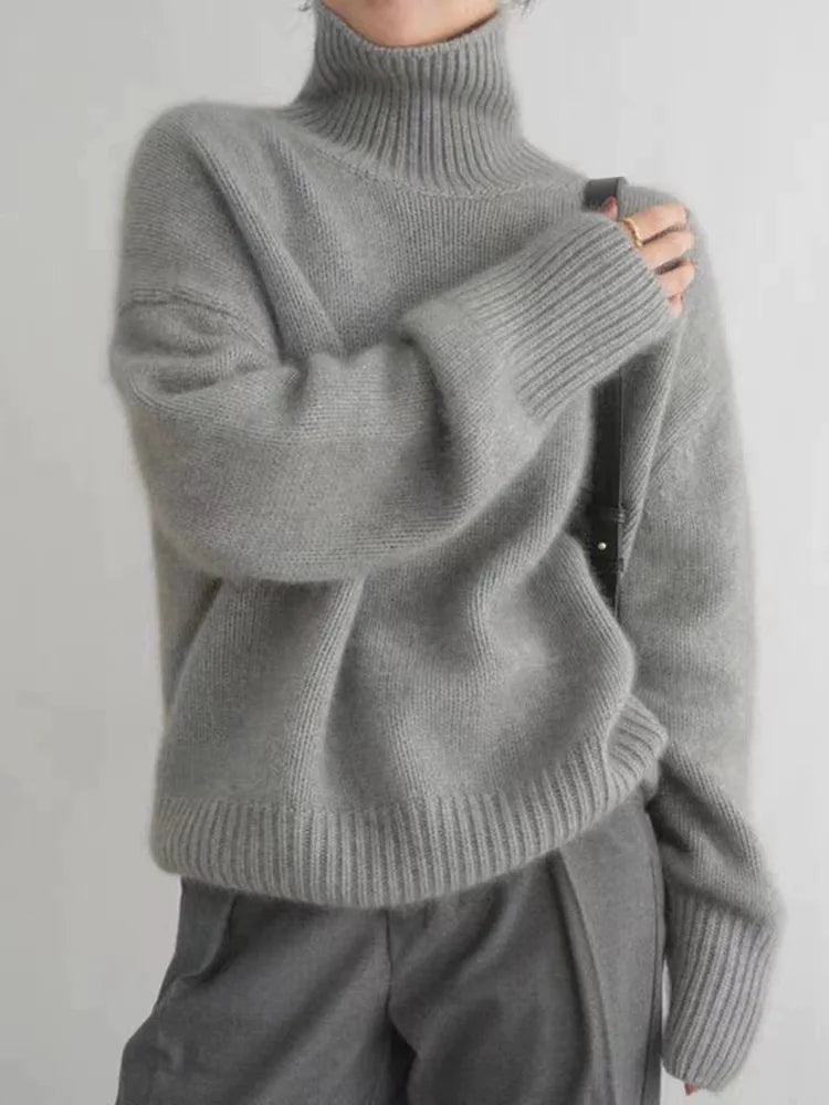 Monica | Elegant High Neck Sweater