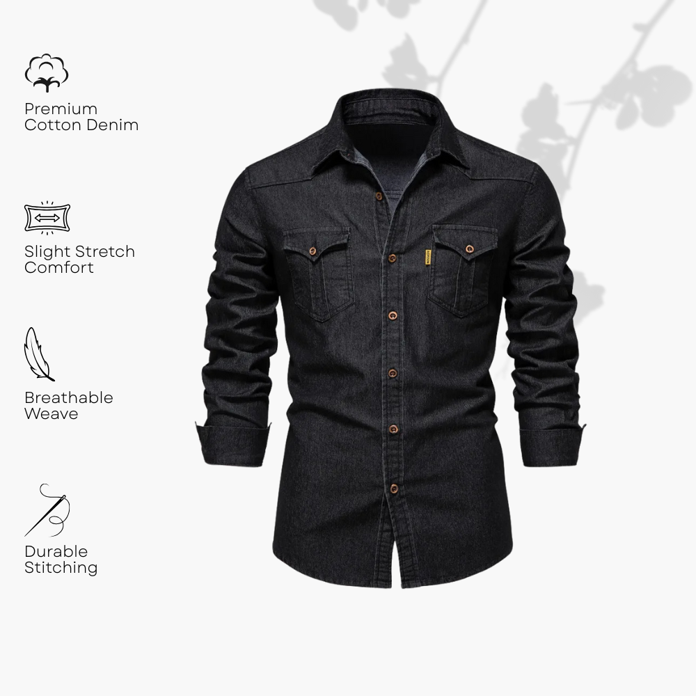 Richard | Classic Denim Long-Sleeve Shirt