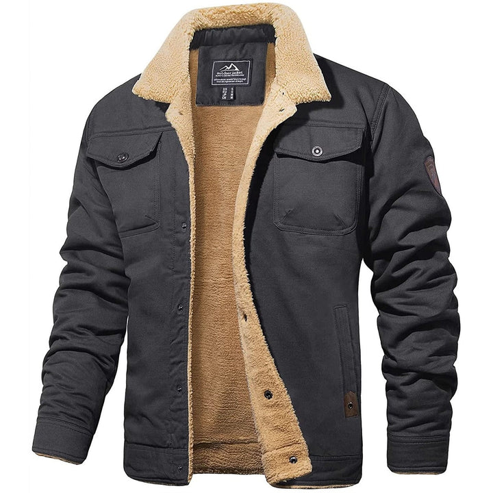 Landon | Warm Sherpa-Lined Bomber Jacket