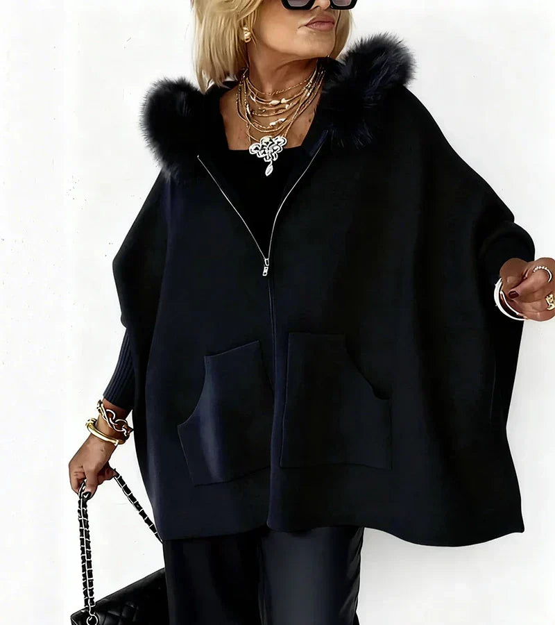 Leighton | Elegant Cozy Hooded Coat
