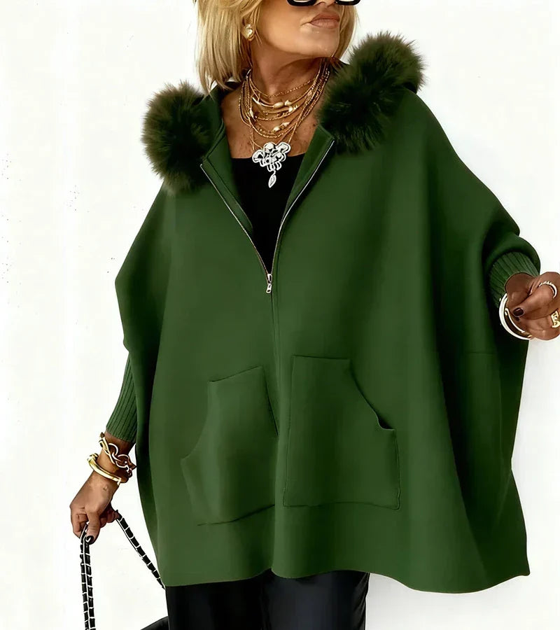 Leighton | Elegant Cozy Hooded Coat