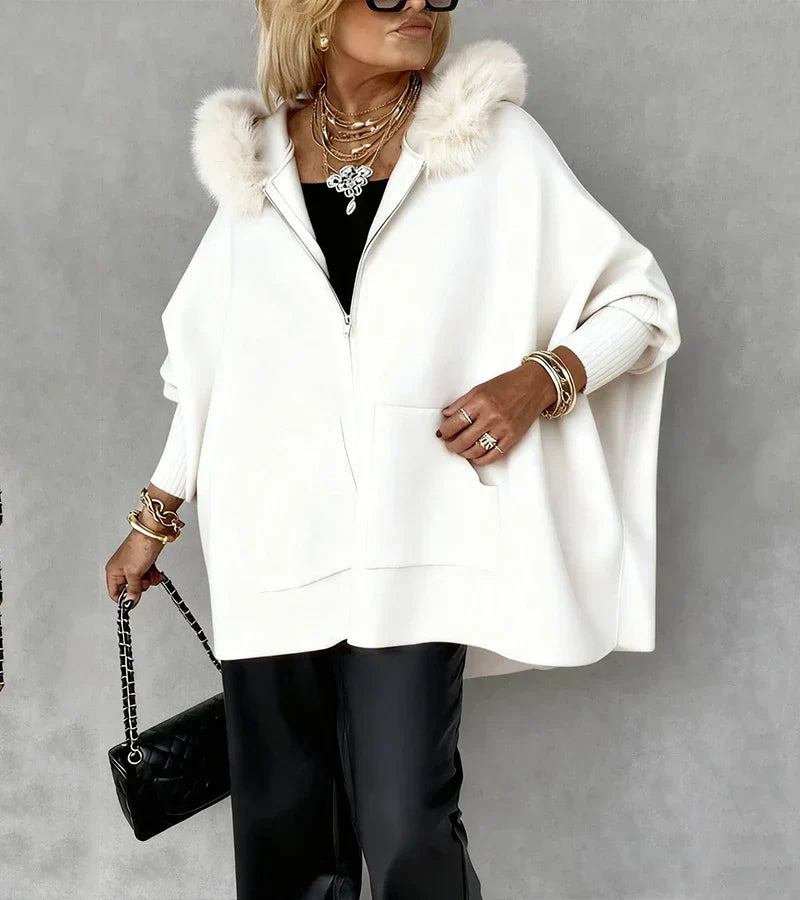 Leighton | Elegant Cozy Hooded Coat