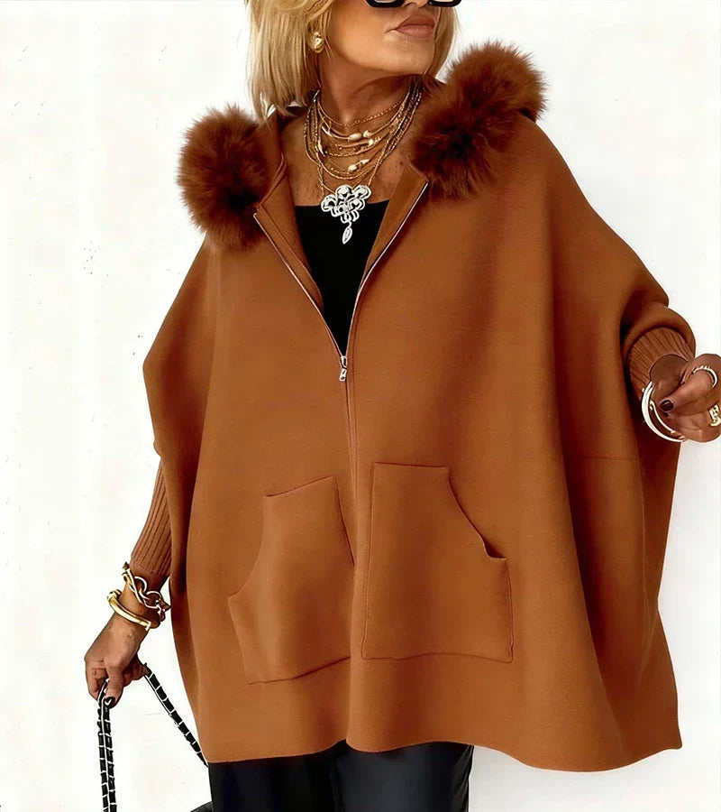 Leighton | Elegant Cozy Hooded Coat
