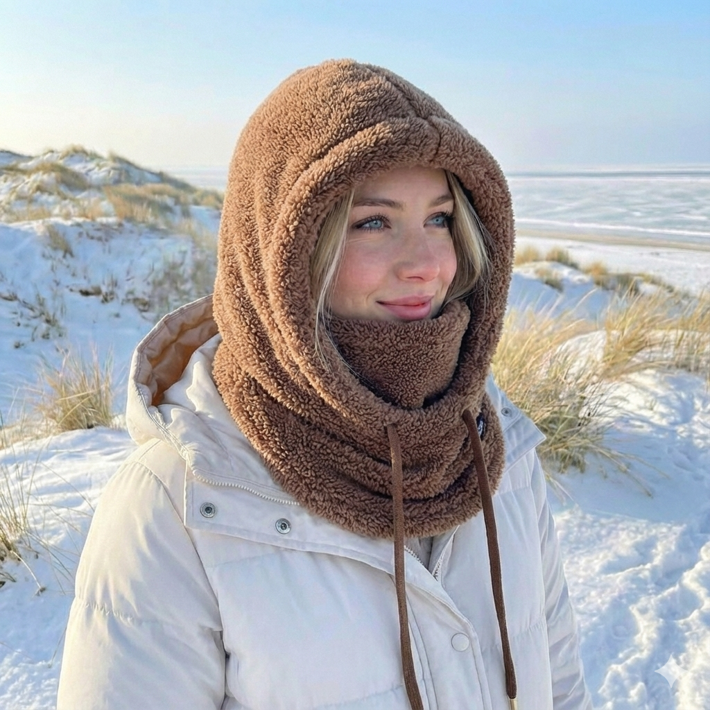 Chloe | Elegant Cocoon Hooded Winter Hat