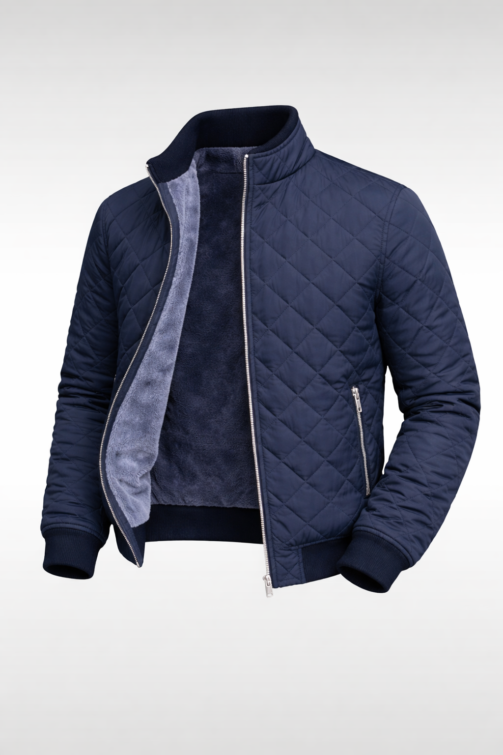 Hayes | Elegant Quilted Zip-Front Jacket
