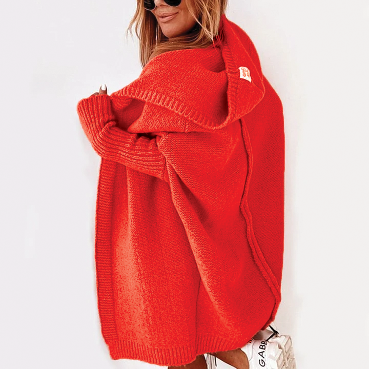 Harper | Soft Flowing Hooded Knit Cardigan