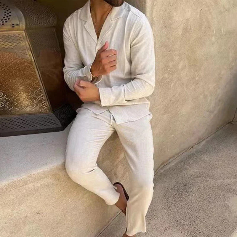 Julian | Relaxed Button Shirt & Pants Set