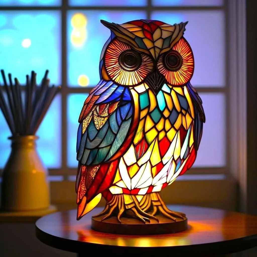 Sage | Enchanting Color Owl Lamp