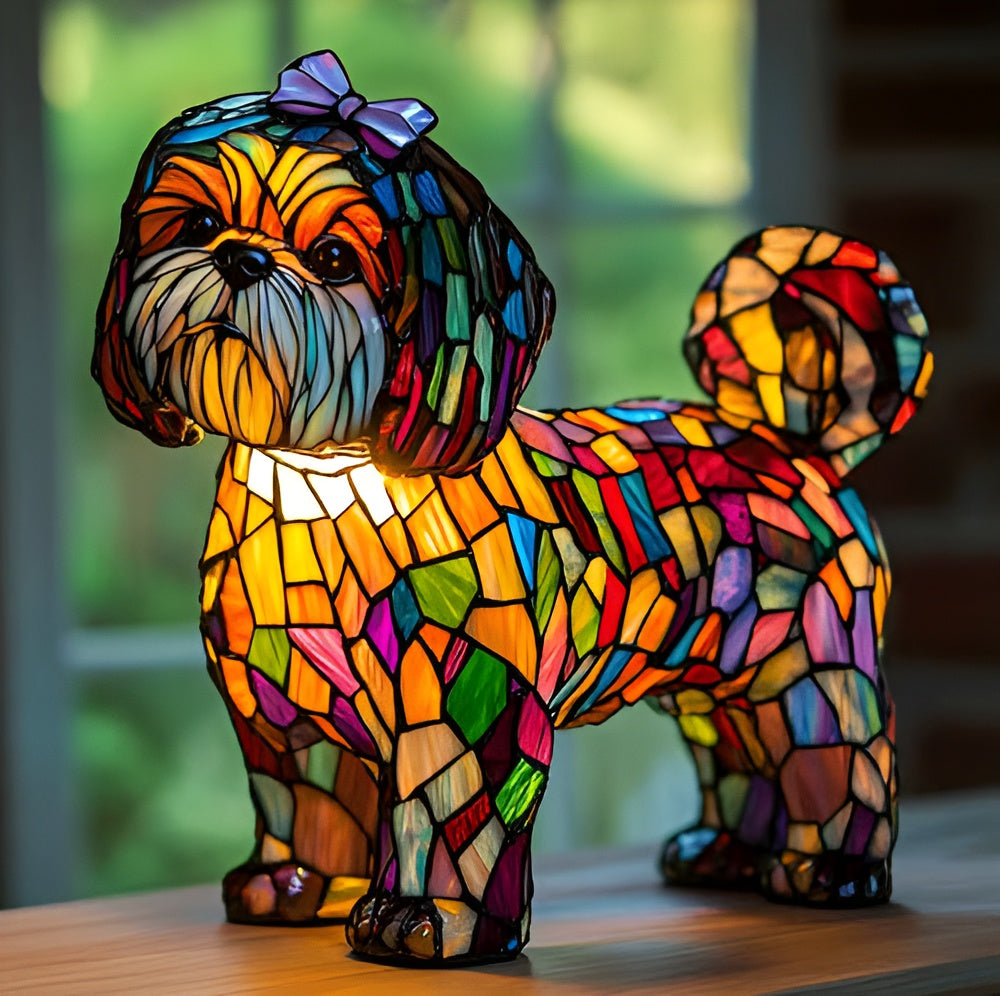 Leo | Lively Color Shih Tzu Lamp