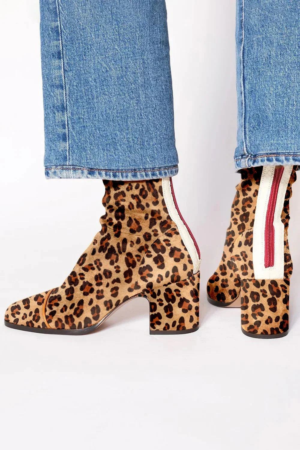Sienna | Sculpted Square-Toe Block Heel Boots