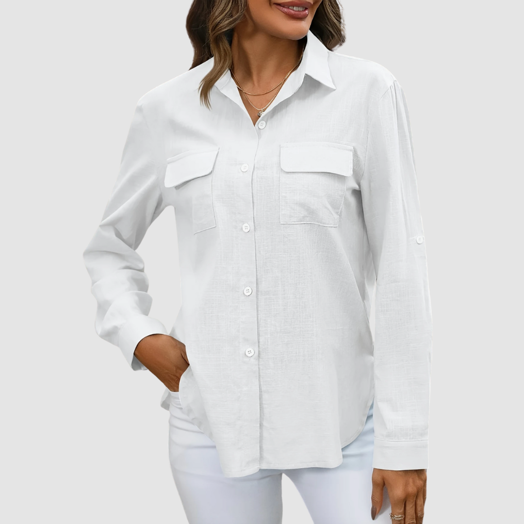 Celest | Elegant pocket blouse