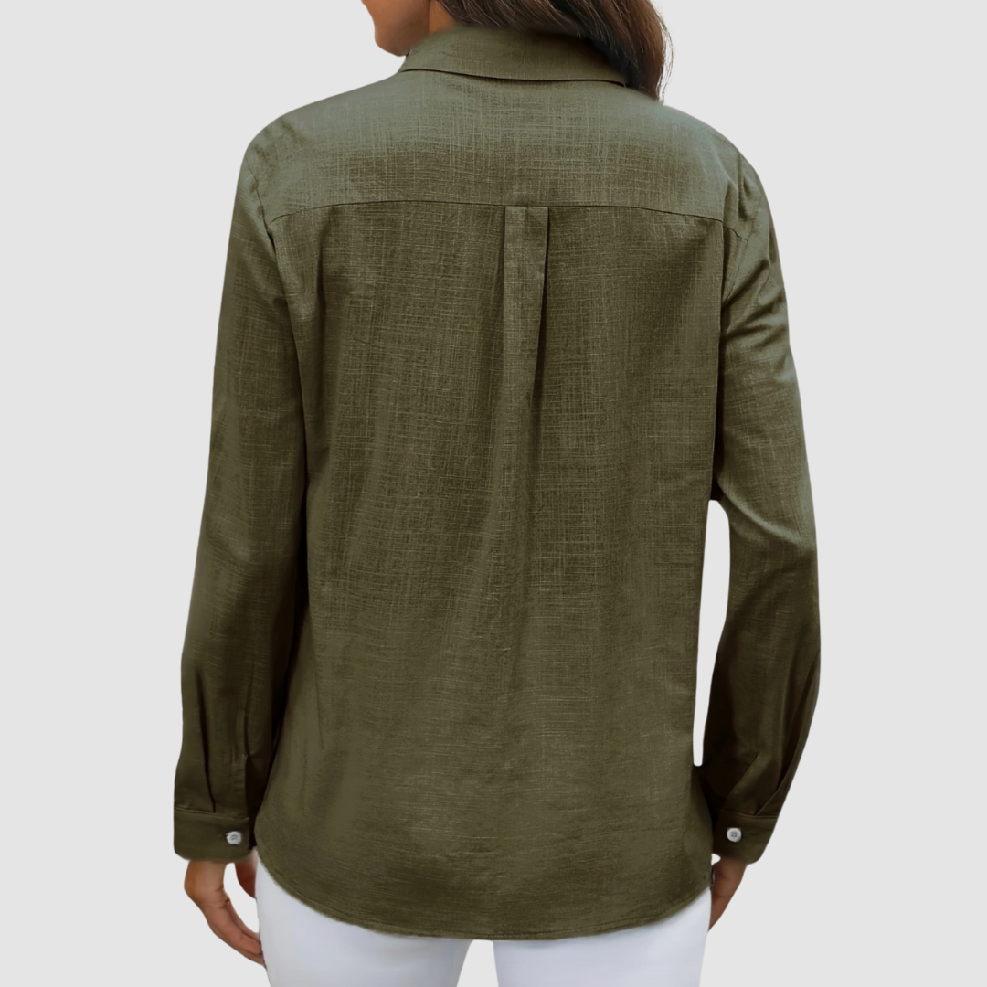 Celest | Elegant pocket blouse