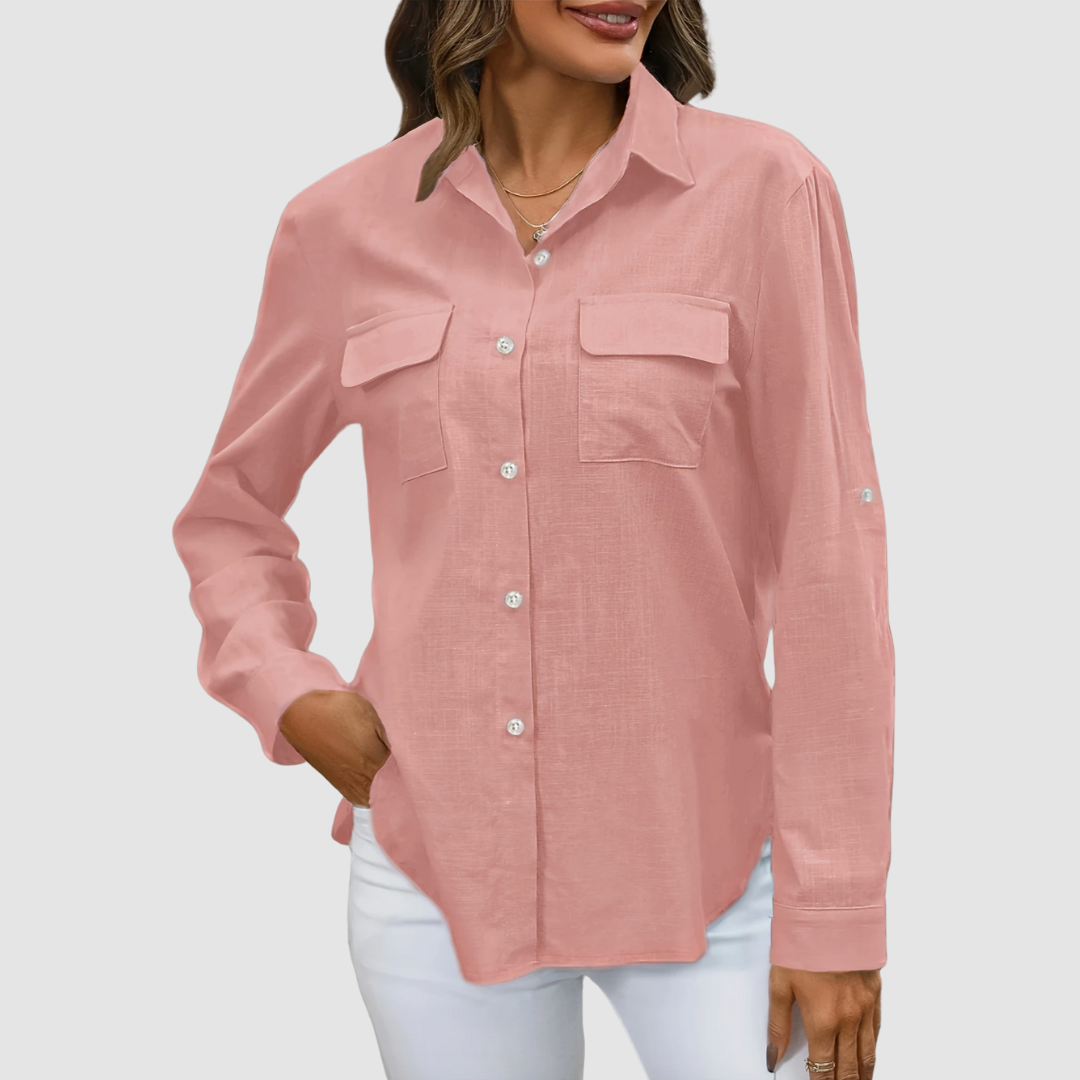 Celest | Elegant pocket blouse