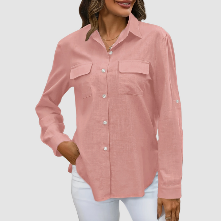 Celest | Elegant pocket blouse