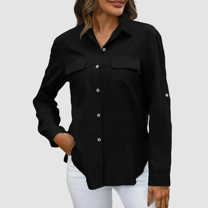 Celest | Elegant pocket blouse
