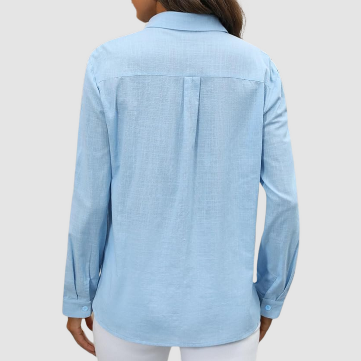 Celest | Elegant pocket blouse