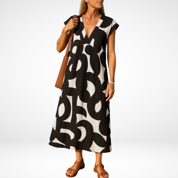 Carla | Flowy V-Neck Dress