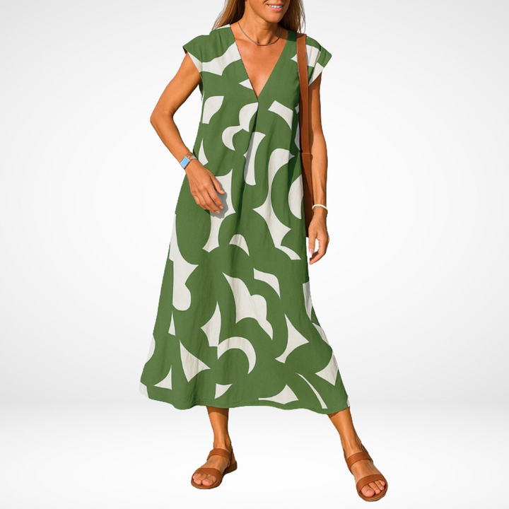 Carla | Flowy V-Neck Dress