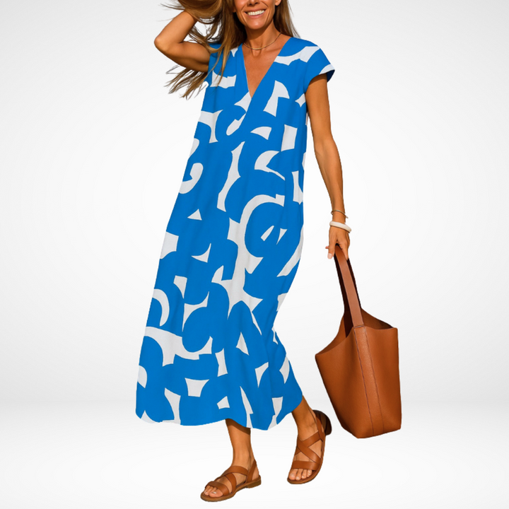 Carla | Flowy V-Neck Dress