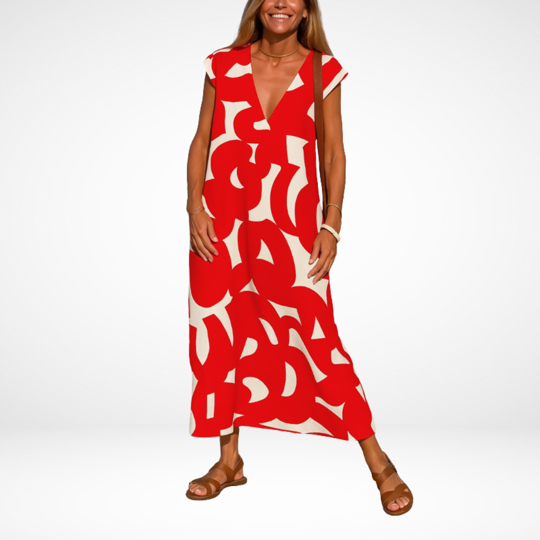 Carla | Flowy V-Neck Dress