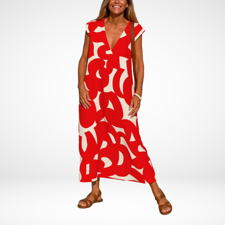 Carla | Flowy V-Neck Dress