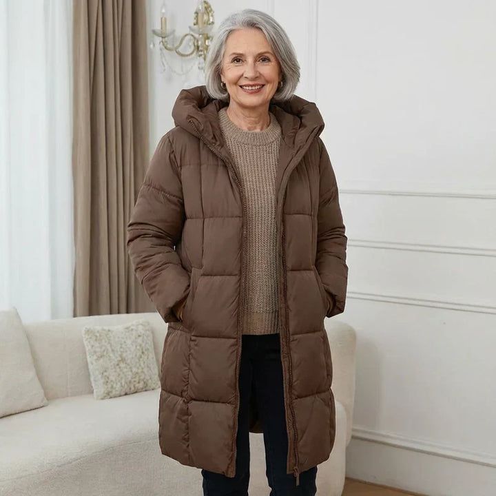 Jenny | Elegant Hooded Puffer Coat