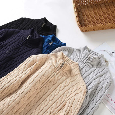 Colyn | Old Money Half-Zip Sweater
