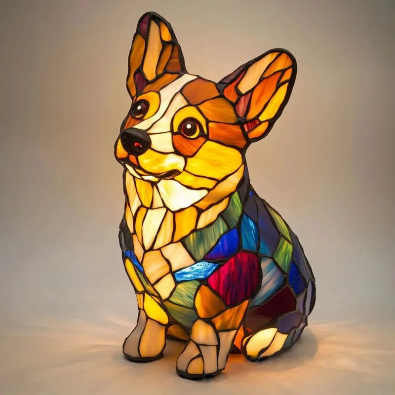 Coco | Cheerful Color Corgi Lamp