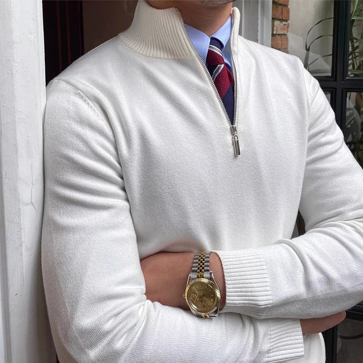 Jeffrey | Premium Quarter-Zip Sweater