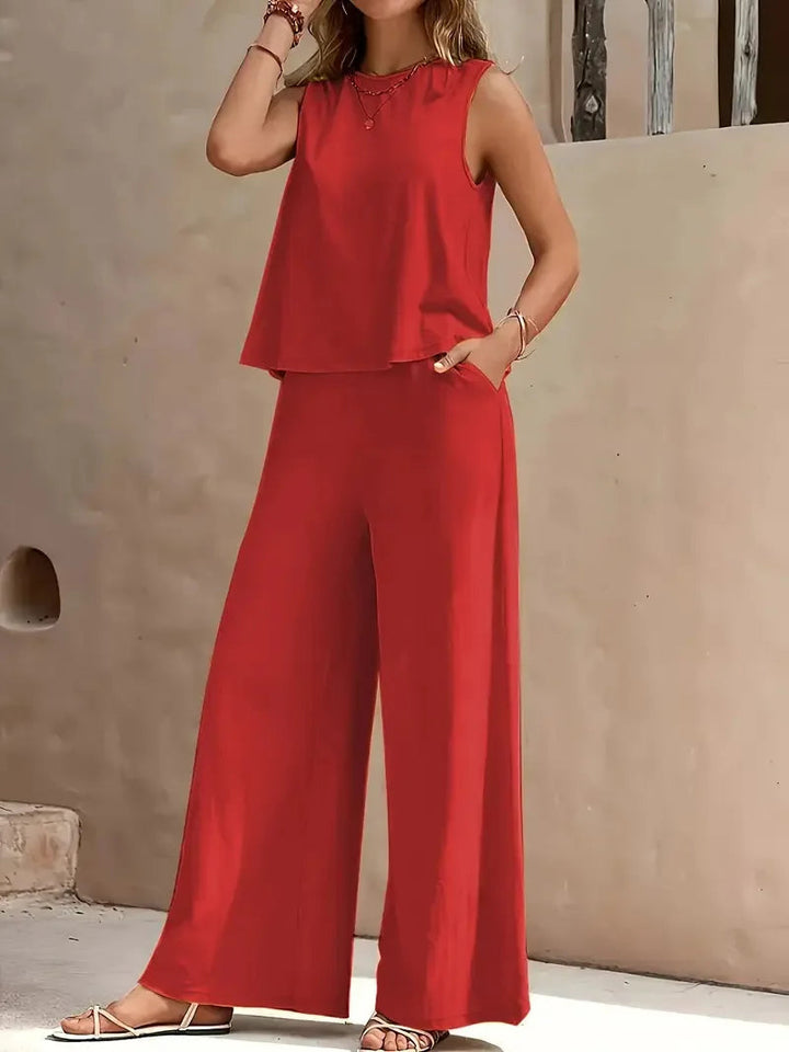 Danielle | Sleeveless Two-Piece Set