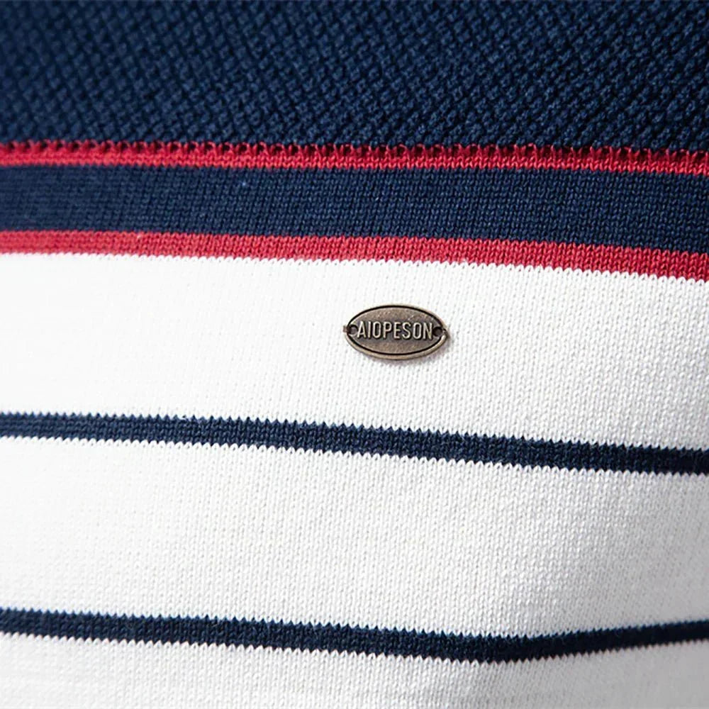 Nathan | Refined Striped Knit Pullover