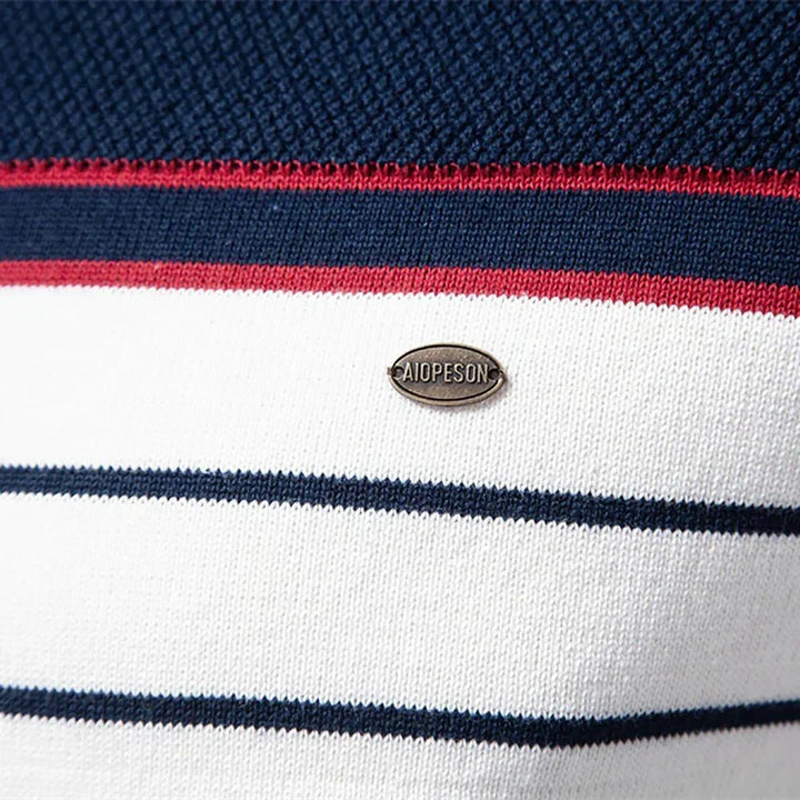 Nathan | Refined Striped Knit Pullover