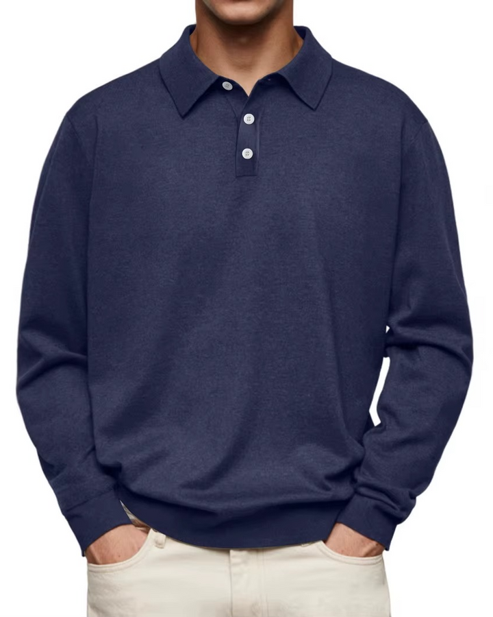 Elliot | Classic Long-Sleeve Polo