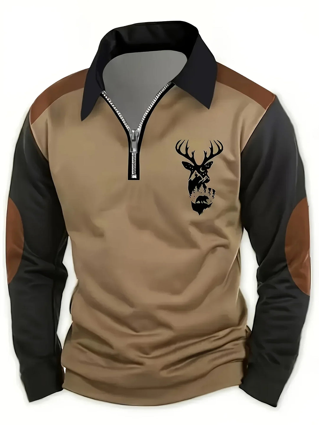 Arden | Classic Deer Quarter-Zip Pullover