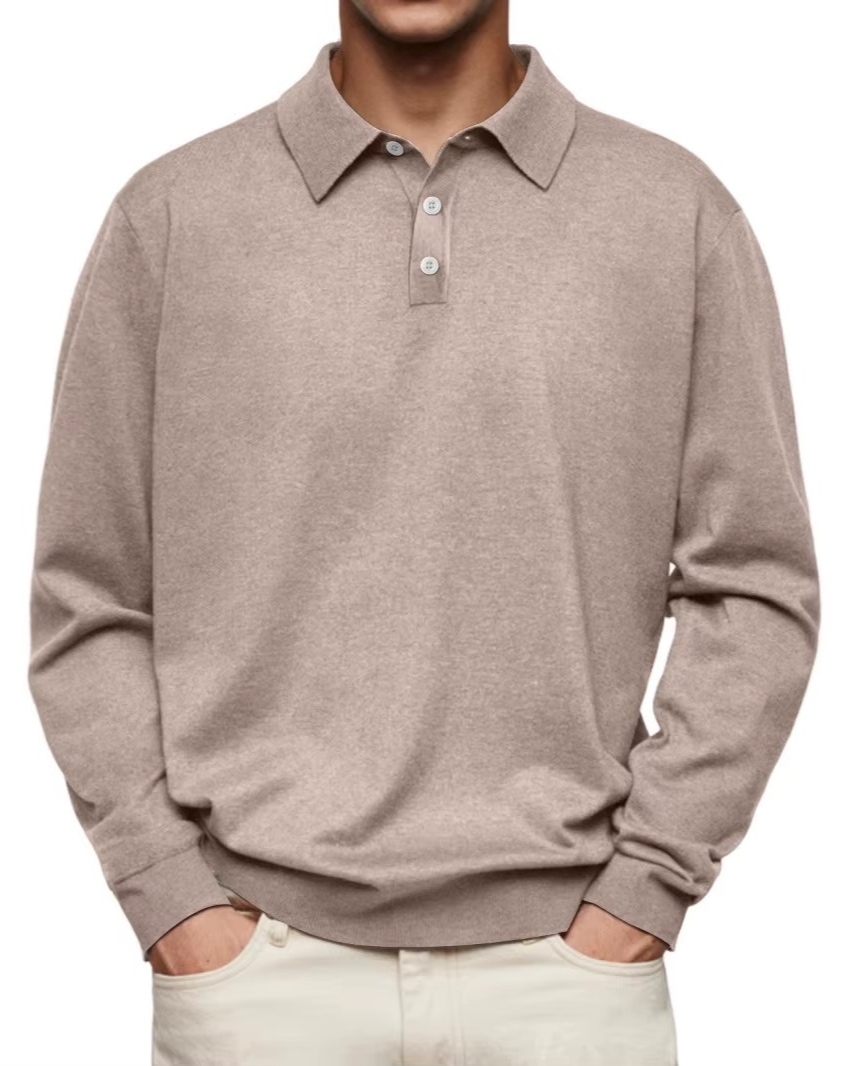 Elliot | Classic Long-Sleeve Polo