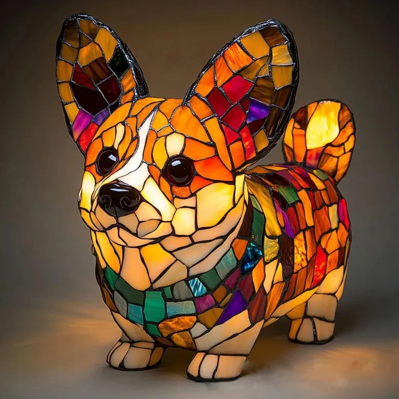 Coco | Cheerful Color Corgi Lamp