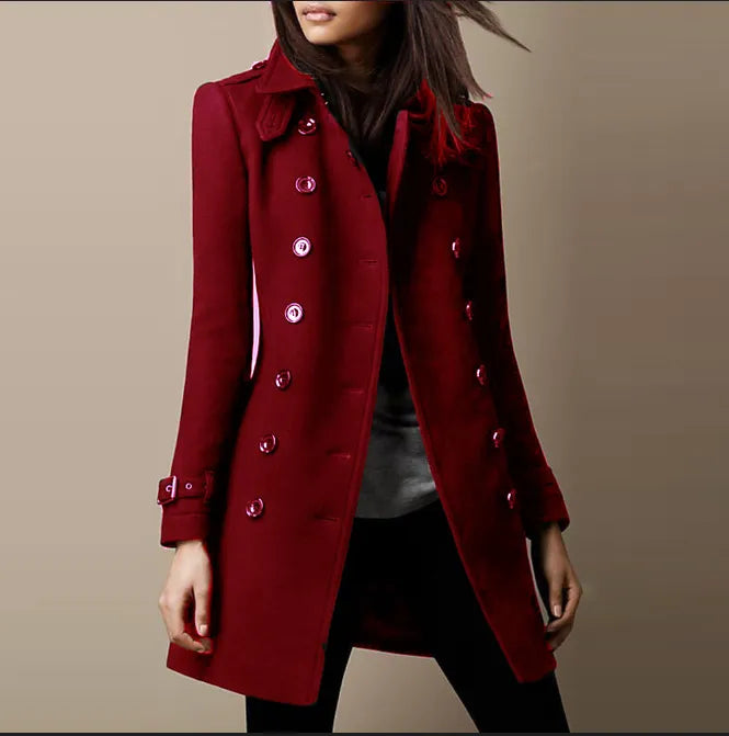 Isabelle | Elegant Double-Breasted Winter Coat