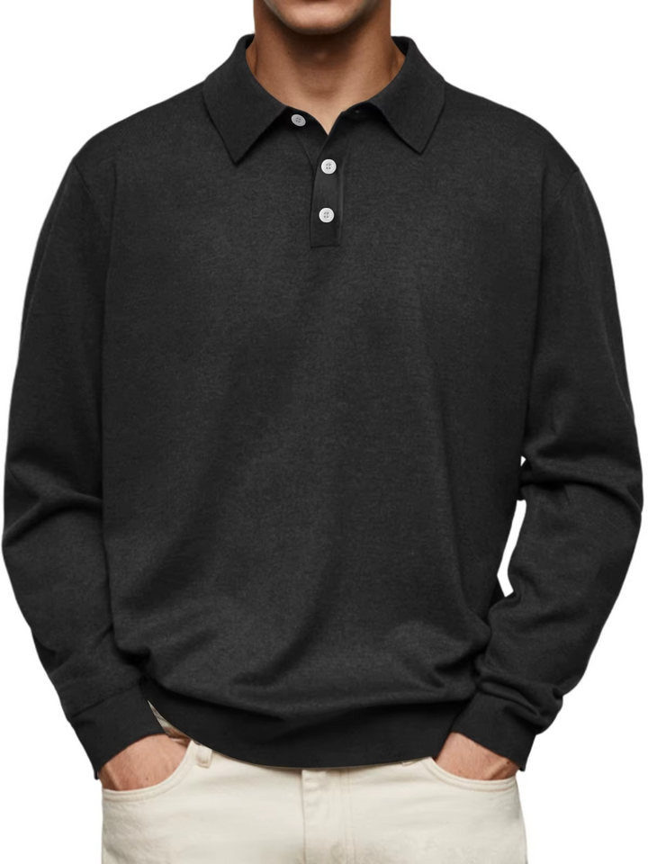 Elliot | Classic Long-Sleeve Polo