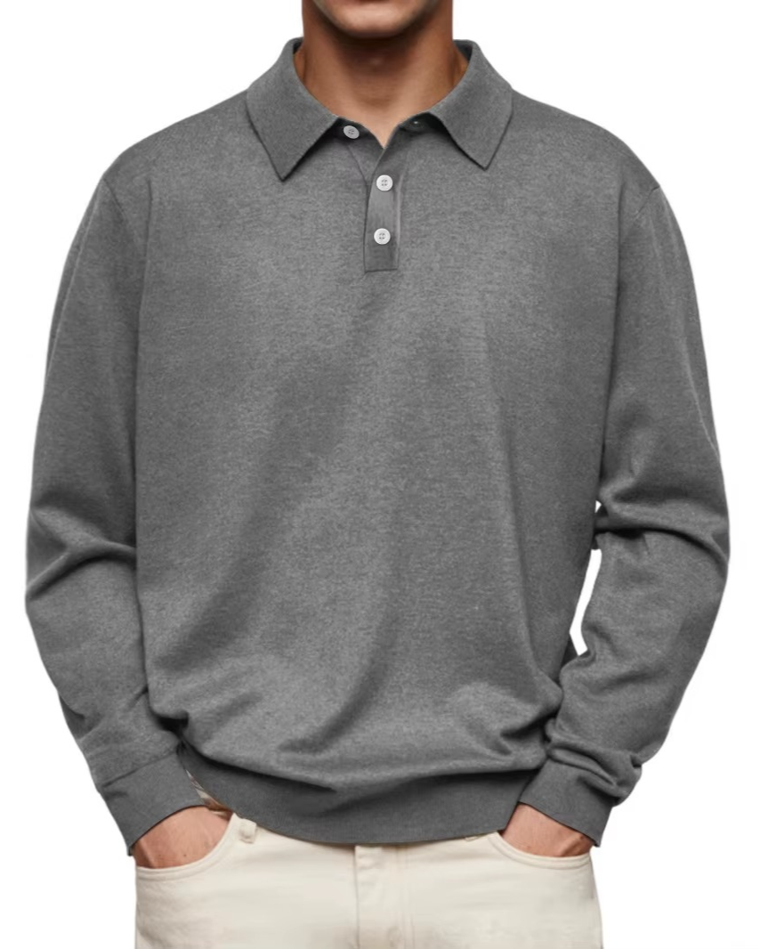 Elliot | Classic Long-Sleeve Polo