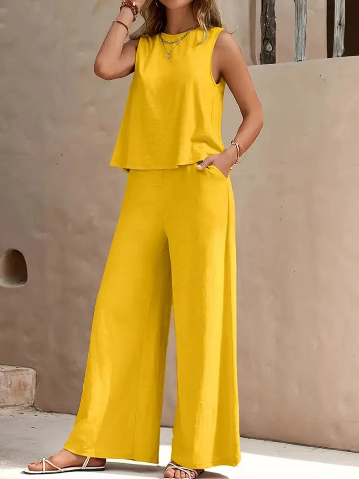 Danielle | Sleeveless Two-Piece Set