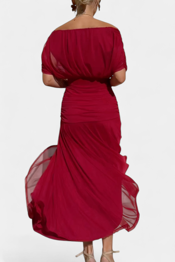 Alondra | Elegant Floral V-Neck Flow Dress