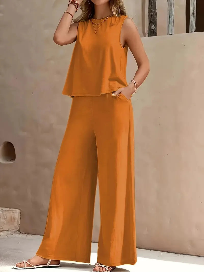 Danielle | Sleeveless Two-Piece Set
