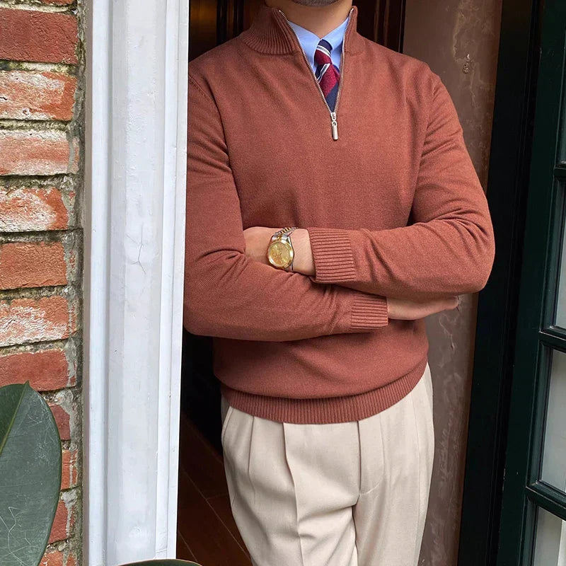 Jeffrey | Premium Quarter-Zip Sweater