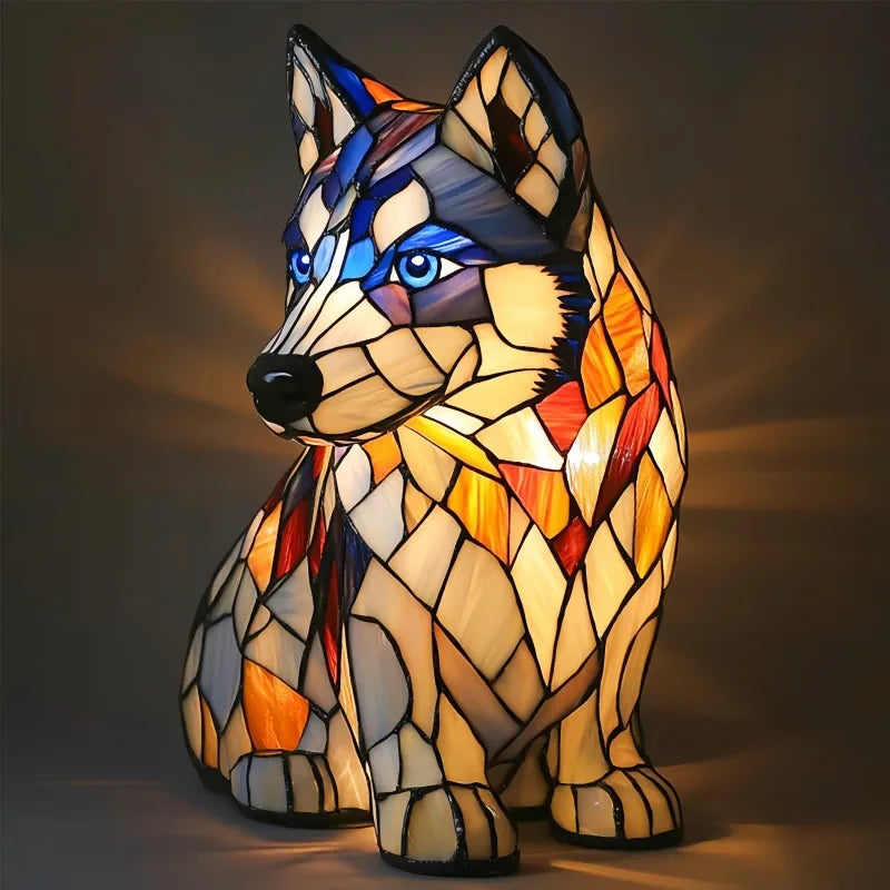 Arctic | Majestic Color Husky Lamp