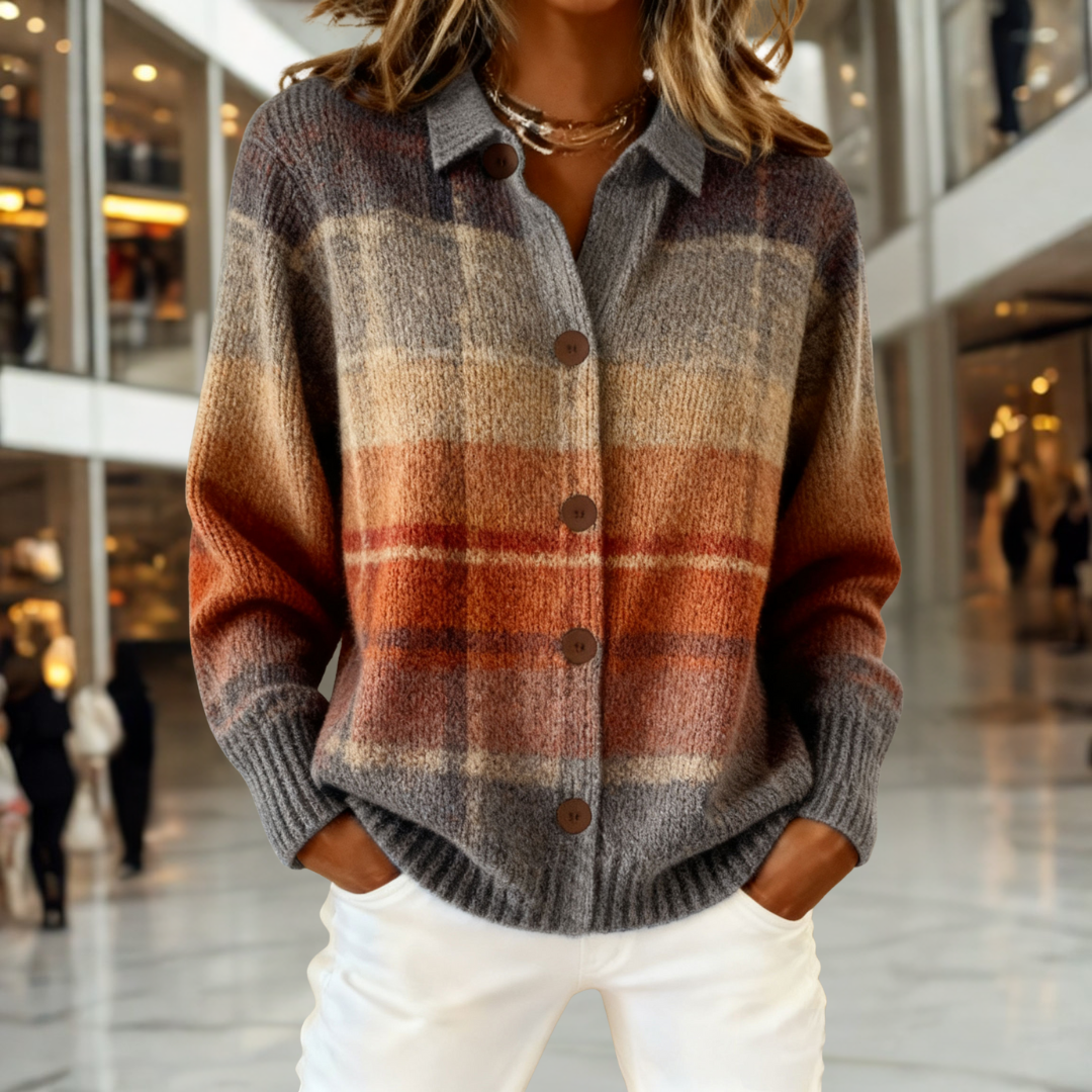 Elise | Warm Earthtone Cozy Cardigan